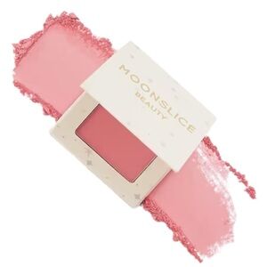 Moonslice Beauty Blush Pressed Powder Blush in Shade Beautiful Pink Compact